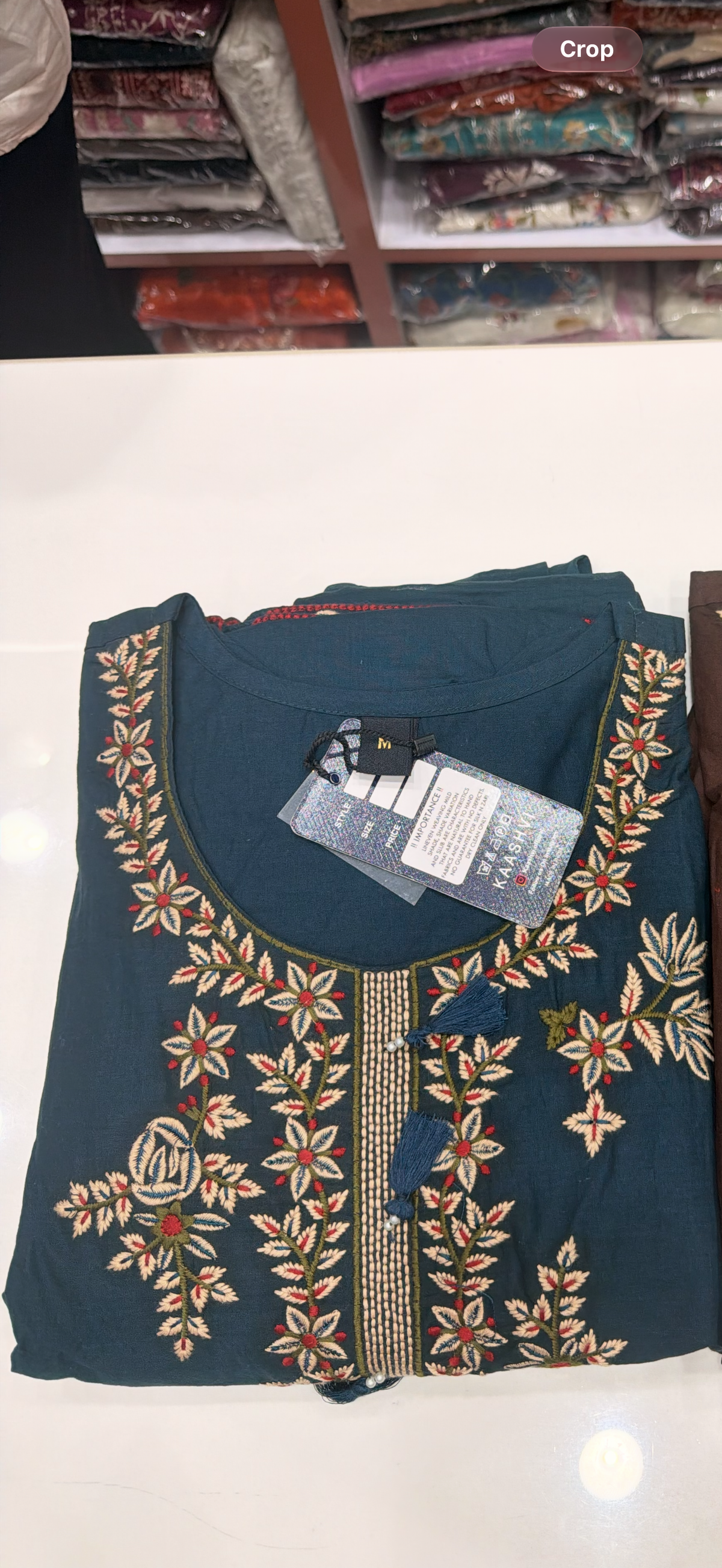 Chocolate Brown Embroidery Dress