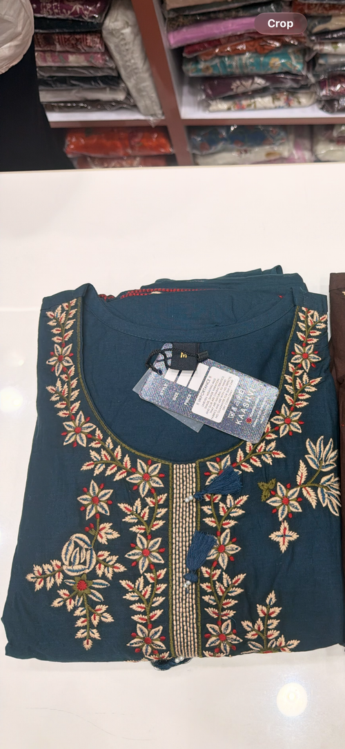 Chocolate Brown Embroidery Dress